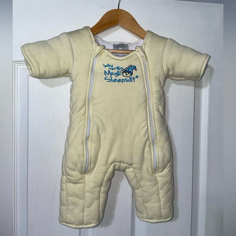 Baby Merlin’s Magic Sleepsuit Small 3-6m Yellow